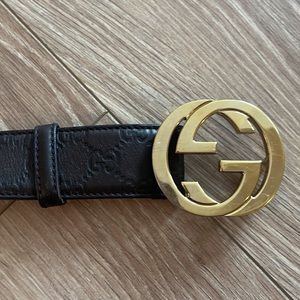 Authentic Gucci Belt - Unisex - dark brown EUC